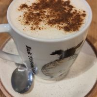 Pumpkin spice latte at Holy Cow in Edinburgh