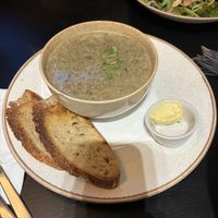  Mushroom & thyme soup  at Holy Cow in Edinburgh