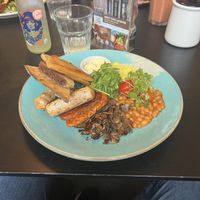 Vegan breakfastt  at Holy Cow in Edinburgh