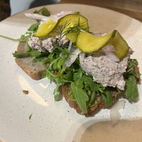Vegan “mackerel” sandwich - our favourite!  at Holy Cow in Edinburgh