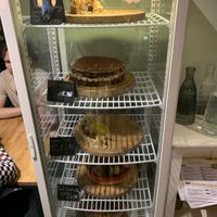 Daily cake selection   at Holy Cow in Edinburgh