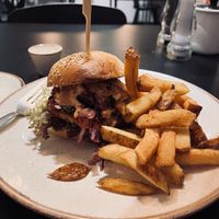 Vietnamese tofu burger     at Holy Cow in Edinburgh
