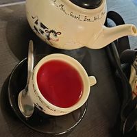 Rooibos apple spice tea at Holy Cow in Edinburgh