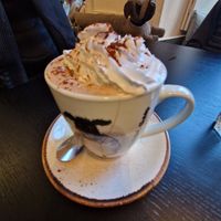 Hot chocolate at Holy Cow in Edinburgh