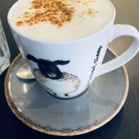 Pumpkin spice lattee  at Holy Cow in Edinburgh