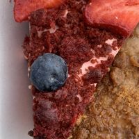 Red velvet cake   at Holy Cow in Edinburgh