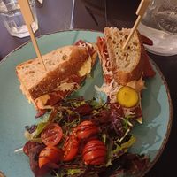 Rueben sandwich at Holy Cow in Edinburgh