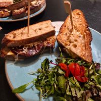 Ruben sandwich at Holy Cow in Edinburgh