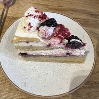 Vanilla sponge cake   at Holy Cow in Edinburgh
