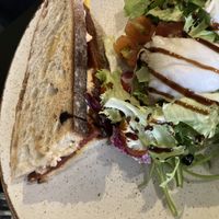 Reuben sandwich and salad  at Holy Cow in Edinburgh
