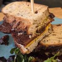 Sandwich with seitan at Holy Cow in Edinburgh