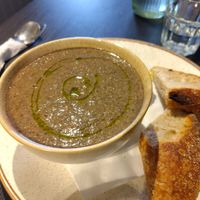 Cream of mushroom (vegan) at Holy Cow in Edinburgh