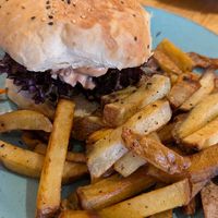 Vietnamese tofu burger at Holy Cow in Edinburgh
