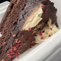 Double chocolate cake   at Holy Cow in Edinburgh