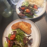Sides of tempeh and sauerkraut  at Holy Cow in Edinburgh