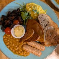Full vegan breakfast at Holy Cow in Edinburgh