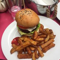 the wonderful ‘bloody’ beetroot burger  at Holy Cow in Edinburgh