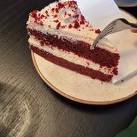 Red velvet at Holy Cow in Edinburgh