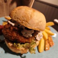 The Oyster Mushroom Burger at Holy Cow in Edinburgh