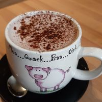 Hot chocolate at Holy Cow in Edinburgh