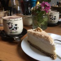 Raffaelo cheese cake  at Holy Cow in Edinburgh
