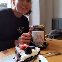 Cake at Holy Cow in Edinburgh