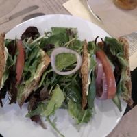 Raw vegan club sandwich at Lime Bistro in Athens