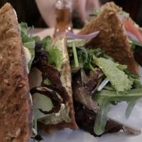 Raw vegan club sandwich at Lime Bistro in Athens
