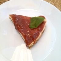 vegan cheesecake :-) at Lime Bistro in Athens