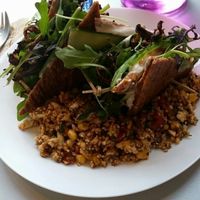 sandwich with cauliflower rice  at Lime Bistro in Athens
