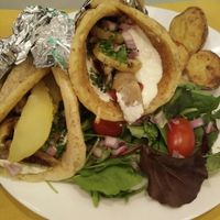 Souflaky  at Lime Bistro in Athens