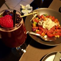 Extend Summer cocktail and dakos salad at Lime Bistro in Athens