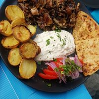 Vegan Gyros  (was amazing) at Lime Bistro in Athens