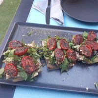 Bruscetta at Lime Bistro in Athens