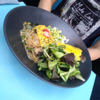 Thai noodles with mango sauce at Lime Bistro in Athens