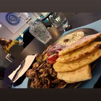 greece souvlaki amazing !!!! at Lime Bistro in Athens