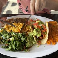 Red Tamale and Al Pastor Taco  at Tumerico in Tucson