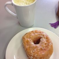 Vegan donut and chai at Tumerico in Tucson