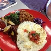 Tamale breakfast (vegetarian)  at Tumerico in Tucson