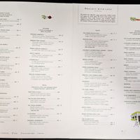 Inside of menu at The Village Shop at The Village Shop in Mumbai