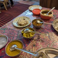 Our dishes at the end at Pushkar Cooking Art in Pushkar