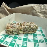 Vegan seeded bar  at The Lilydale General in Lilydale
