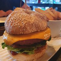 Vegan Cheeseburger 2.0 with beyond meat patty and extra lettuce & tomato at Grill'd in Townsville