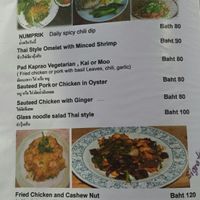 Menu page 12 at The Link Food Farmacy in Pai