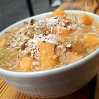 banana melon crumble at Love Me Cru in Paris