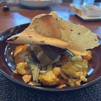  Cauliflower curry with lentil bread. Vegan and GF!!   at JO2 in Kapaa