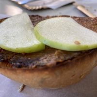 Pâté and Apple on brioche  at La Vegana in Sevilla