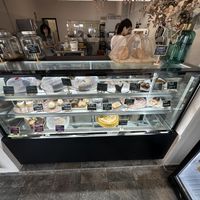 To die for homemade cake display   at La Vegana in Sevilla