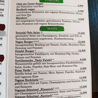 Hier die aktuellen veganen Optionen. at Cafe Vivendi in Ahaus