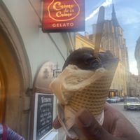 Dark chocolate and salted peanut   at Creme de la Creme in Prague